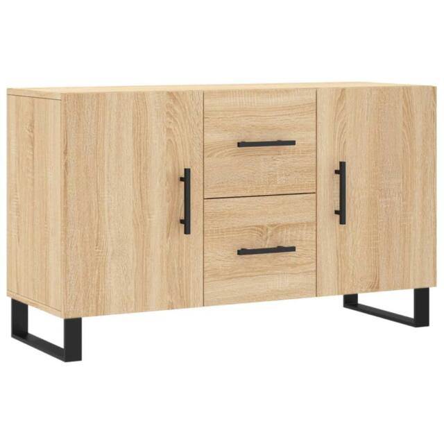 Berkfield Home Sideboard Sonoma Oak 100x36x60 cm Engineered Wood in Light Brown - Size: 100 x 36 x 60 cm - image 1