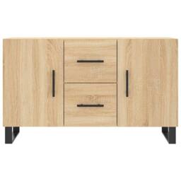 Berkfield Home Sideboard Sonoma Oak 100x36x60 cm Engineered Wood in Light Brown - Size: 100 x 36 x 60 cm - thumbnail 6