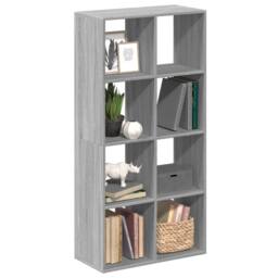 Berkfield Home Room Divider Bookcase Grey Sonoma 69.5x29x137.5 cm Engineered Wood - thumbnail 2