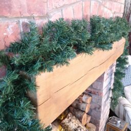 Samuel Alexander 2.7m (9ft) Plain Green Imperial Pine Christmas Garland - thumbnail 1