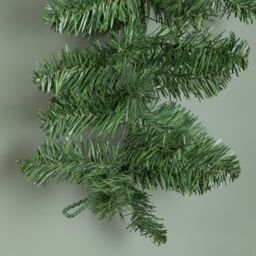 Samuel Alexander 2.7m (9ft) Plain Green Imperial Pine Christmas Garland - thumbnail 6
