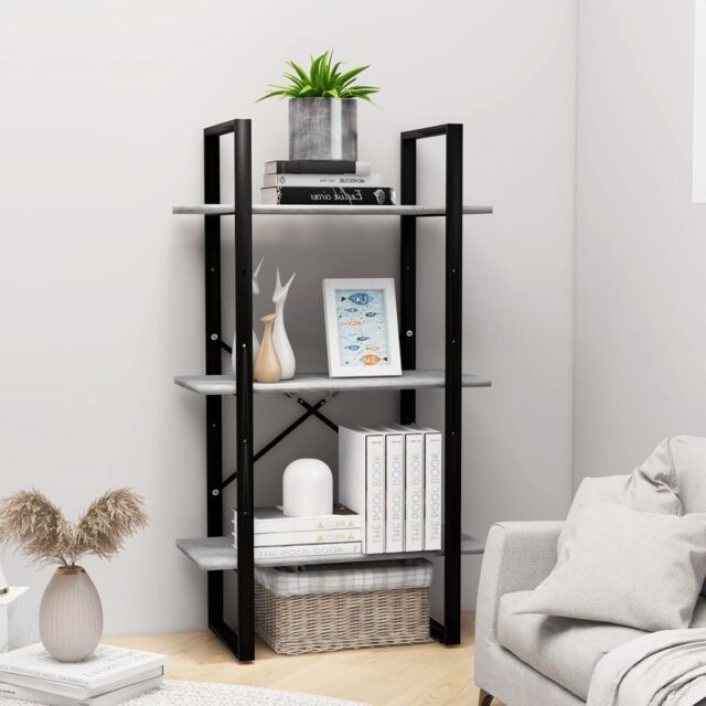 Berkfield Home Storage Shelf Concrete Grey 60x30x105 cm Engineered Wood - Size: 60 x 30 x 105 cm - image 1