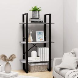 Berkfield Home Storage Shelf Concrete Grey 60x30x105 cm Engineered Wood - Size: 60 x 30 x 105 cm - thumbnail 1