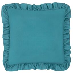Furn Gingham Crab Printed Ruffle Cushion in Blue - Size: 43 cm x 43 cm - thumbnail 2