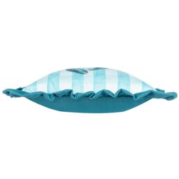 Furn Gingham Crab Printed Ruffle Cushion in Blue - Size: 43 cm x 43 cm - thumbnail 3