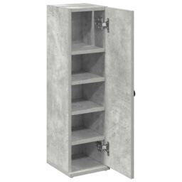 Berkfield Home Bathroom Cabinet with Roll Holder Concrete Grey 20.5x22x72 cm - thumbnail 5