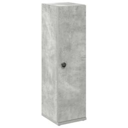 Berkfield Home Bathroom Cabinet with Roll Holder Concrete Grey 20.5x22x72 cm - thumbnail 2