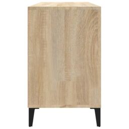 Berkfield Home Shoe Cabinet Sonoma Oak 102x36x60 cm Engineered Wood in Beige - Size: 102 x 36 x 60 cm - thumbnail 6