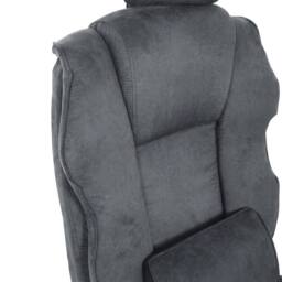 Levede Ergonomic Office Chair Suede Fabric Wide Seat Recline Footrest in Grey - thumbnail 6