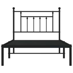 Berkfield Home Metal Bed Frame with Headboard Black 100x190 cm - thumbnail 6