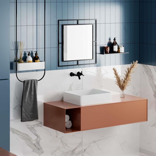 Decortie Corner' Square Mirror Modern Design Wall Mirror with Metal Frame in Black - Size: 1 Pack - image 1
