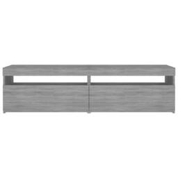 Berkfield Home TV Cabinet with LED Lights 2 pcs Grey Sonoma 75x35x40 cm - Size: 75 x 35 x 40 cm - thumbnail 7