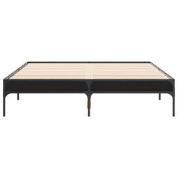 Berkfield Home Bed Frame without Mattress Black 135x190 cm Double - thumbnail 4