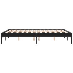 Berkfield Home Bed Frame without Mattress Black 135x190 cm Double - thumbnail 5