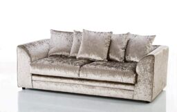 Furniture 786 Bella Crushed Velvet 3 Seater Sofa in Gold - thumbnail 2