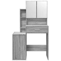 Berkfield Home Beautiful Dressing Table with Cabinet Grey Sonoma 80x35x132 cm - Size: 80 x 35 x 132 cm - thumbnail 5