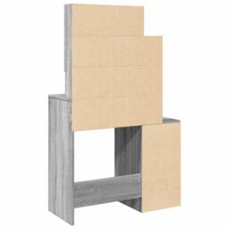 Berkfield Home Beautiful Dressing Table with Cabinet Grey Sonoma 80x35x132 cm - Size: 80 x 35 x 132 cm - thumbnail 7