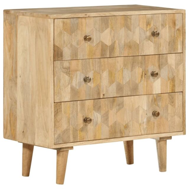 Berkfield Home Drawer Cabinet 70x35x70 cm Solid Wood Mango in Brown - Size: 70 x 35 x 70 cm - image 1