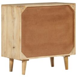 Berkfield Home Drawer Cabinet 70x35x70 cm Solid Wood Mango in Brown - Size: 70 x 35 x 70 cm - thumbnail 5