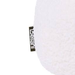 Wyld and Coco Off-White Boucle Oval Bench with Metal Legs in White - thumbnail 7