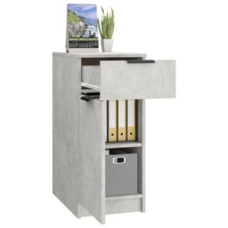 Berkfield Home Desk Cabinet Concrete Grey 33.5x50x75 cm Engineered Wood - thumbnail 4