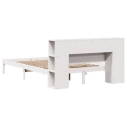 Berkfield Home Bookcase Bed without Mattress White 160x200 cm Solid Wood Pine - thumbnail 8