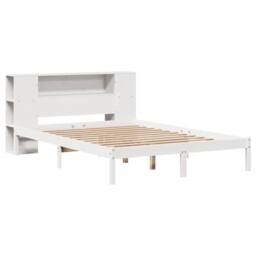 Berkfield Home Bookcase Bed without Mattress White 160x200 cm Solid Wood Pine - thumbnail 3