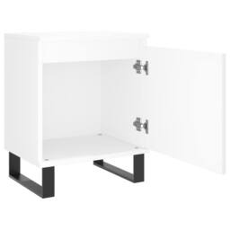 Berkfield Home Bedside Cabinets 2 pcs White 40x30x50 cm Engineered Wood - Size: 40 x 30 x 50 cm - thumbnail 6