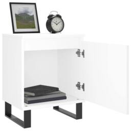 Berkfield Home Bedside Cabinets 2 pcs White 40x30x50 cm Engineered Wood - Size: 40 x 30 x 50 cm - thumbnail 4