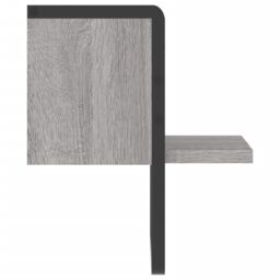 Berkfield Home Wall Shelf with Bar Grey Sonoma 20x25x30 cm - Size: 20 x 25 x 30 cm - thumbnail 5