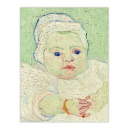 "Artery8 Roulins Baby Portrait Van Gogh Vintage Wall Art Print Poster in Green - Size: W12"" x H16""" - thumbnail 1