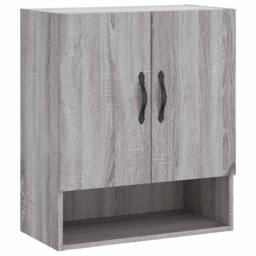 Berkfield Home Wall Cabinet Grey Sonoma 60x31x70 cm Engineered Wood - Size: 60 x 31 x 70 cm - thumbnail 3