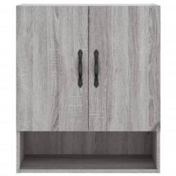 Berkfield Home Wall Cabinet Grey Sonoma 60x31x70 cm Engineered Wood - Size: 60 x 31 x 70 cm - thumbnail 5