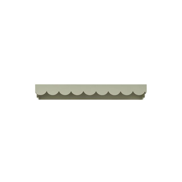 Melody Maison Large Taupe Scalloped Wall Storage Shelf - 61cm in Grey - image 1