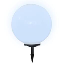 Berkfield Home Outdoor Pathway Lamps 2 pcs LED 50 cm with Ground Spike in White - thumbnail 4