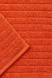 CHRISTY 'Prism' Luxury 100% Turkish Cotton Bath Mats in Orange - thumbnail 2