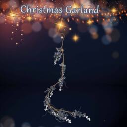 VFM e-Store Christmas Snow & Berries Garland Decoration 130cm x 12cm Blue X 1 - Size: 130 cm x 12 cm - thumbnail 3