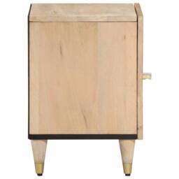 Berkfield Home Bedside Cabinets 2 pcs 40x33x46 cm Solid Wood Mango in Brown - Size: 40 x 33 x 46 cm - thumbnail 5