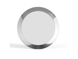 Vente-unique Round Aluminium Wall Mirror - D. 90 Cm - Chrome - ZIRYA in Silver - thumbnail 4