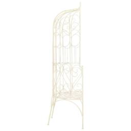 Berkfield Home Garden Bench 95 cm Iron Antique White - thumbnail 3