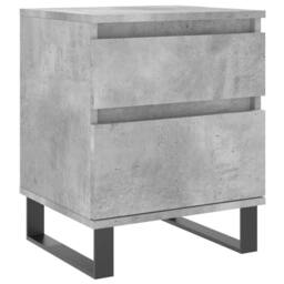 Berkfield Home Bedside Cabinets 2 pcs Concrete Grey 40x35x50 cm Engineered Wood - Size: 40 x 35 x 50 cm - thumbnail 5