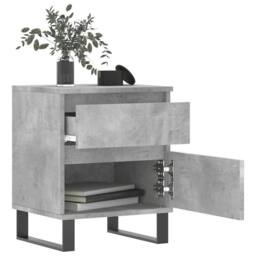 Berkfield Home Bedside Cabinets 2 pcs Concrete Grey 40x35x50 cm Engineered Wood - Size: 40 x 35 x 50 cm - thumbnail 3