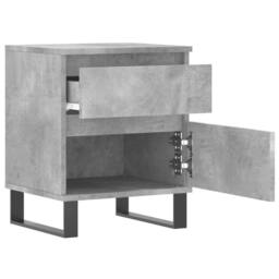 Berkfield Home Bedside Cabinets 2 pcs Concrete Grey 40x35x50 cm Engineered Wood - Size: 40 x 35 x 50 cm - thumbnail 7