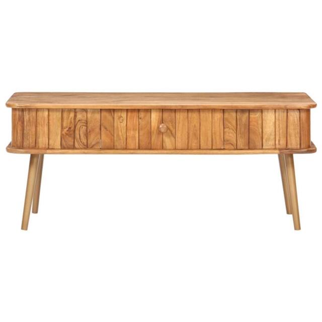 Berkfield Home Durable Coffee Table 100x50x40 cm Solid Acacia Wood in Brown - Size: 100 x 50 x 40 cm - image 1