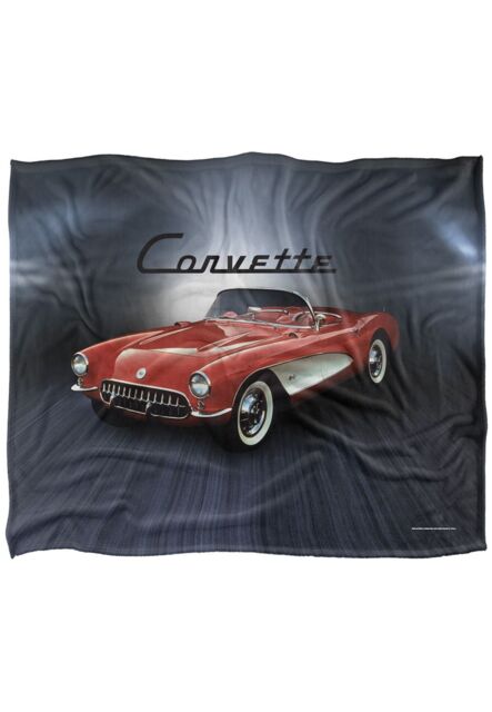 Chevrolet Corvette Shine Silky Touch Super Soft Throw Blanket 152 X 127 cm in White - image 1