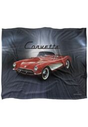 Chevrolet Corvette Shine Silky Touch Super Soft Throw Blanket 152 X 127 cm in White - thumbnail 1