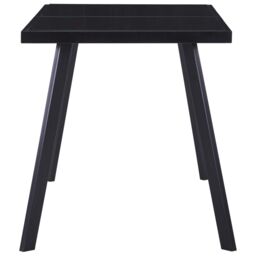 Berkfield Home Dining Table Black 140x70x75 cm Tempered Glass - Size: 140 x 70 x 75 cm - thumbnail 3