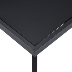 Berkfield Home Dining Table Black 140x70x75 cm Tempered Glass - Size: 140 x 70 x 75 cm - thumbnail 4