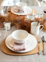 Mikasa 12 Piece China 'Egret' Dinner Set, White, Gift Boxed in White - thumbnail 2