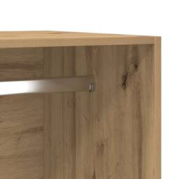 Berkfield Home Wardrobe Artisan Oak 50x50x200 cm Engineered Wood in Brown - Size: 50 x 50 x 200 cm - thumbnail 8